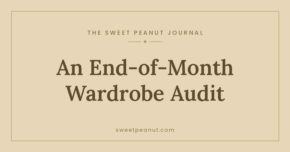 End-of-September Wardrobe Audit