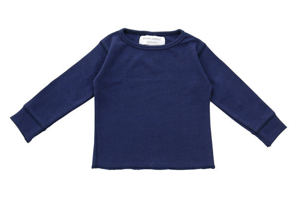 navy blue long sleeve shirt