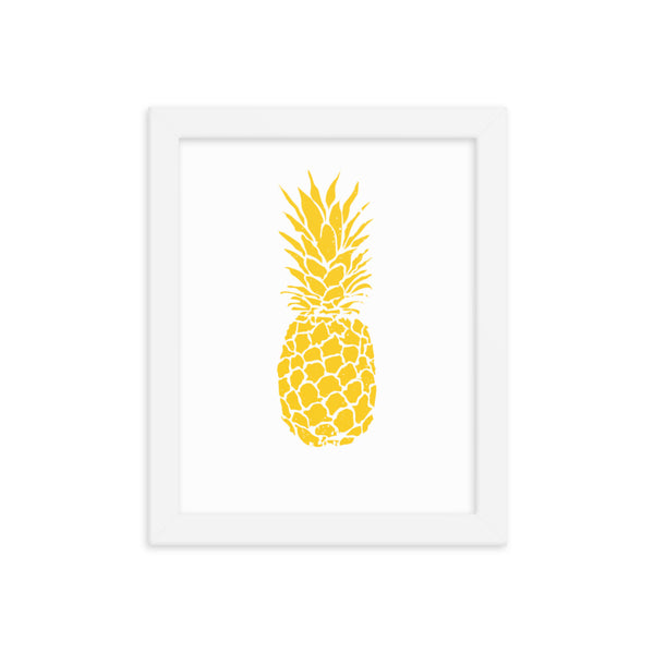 Yellow Pineapple Framed Print