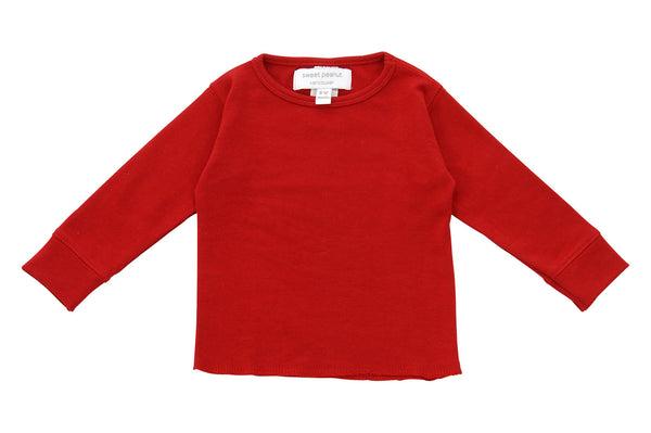 red long sleeve shirt