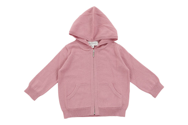 cotton cashmere pink hoodie